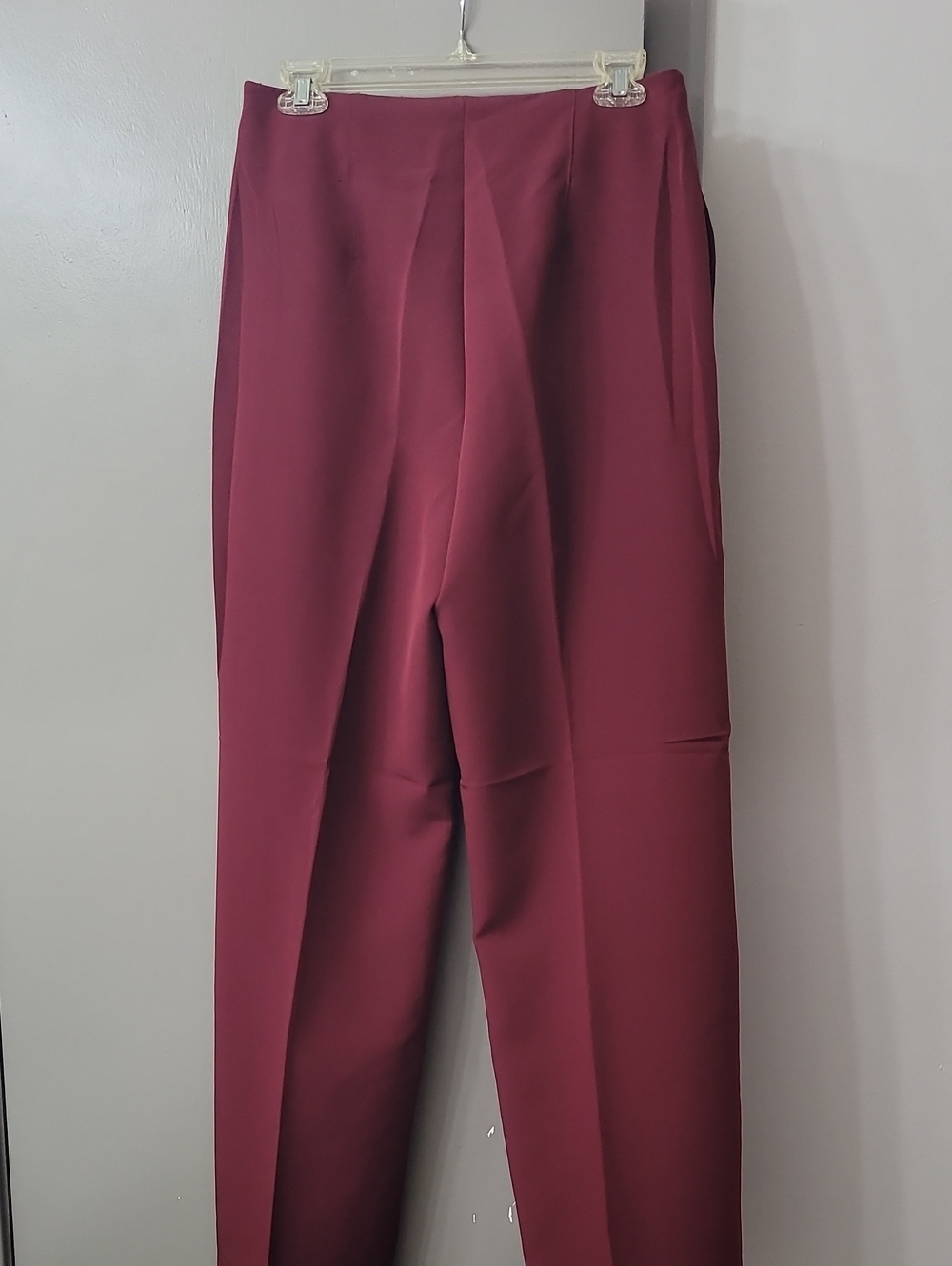Cato Burgundy Straight-Leg Dress Trousers - Picture 2 of 3